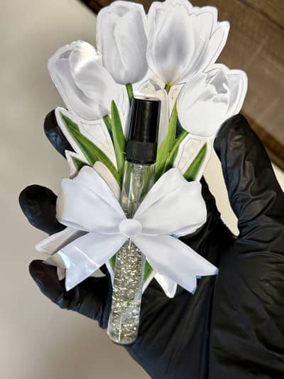 Trendy perfume bottles