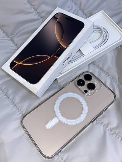 10/10 in condition Apple Iphone 16 Pro Max with complete accessories.
