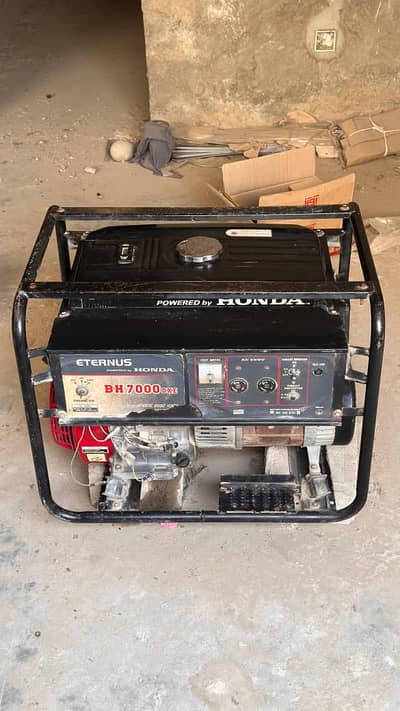 This is a portable gasoline generator powered by a Honda engine