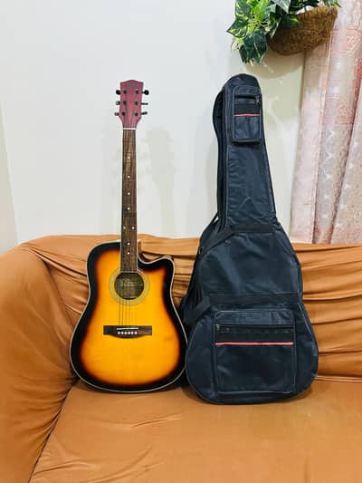Jumbo Acoustic Guitar | Brand New | Premium Sound | Padded Carry Bag