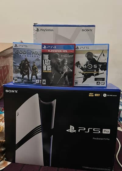 New PS5 PRo 4TB  Disk  drive  With 3 Games