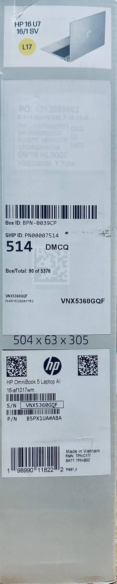 HP OMNIBOOK 5 FOR SALE NEW BOXPACK