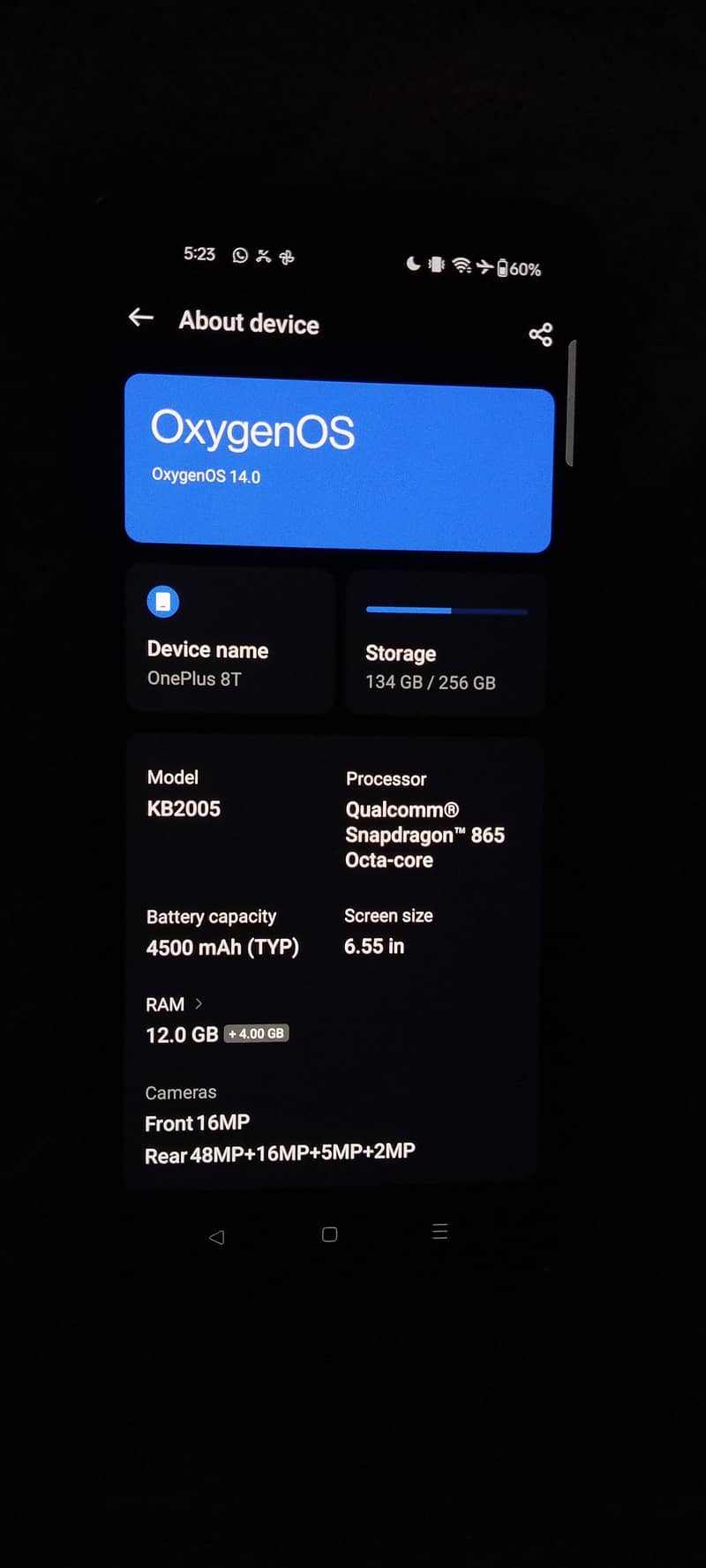 oneplus 8T 0