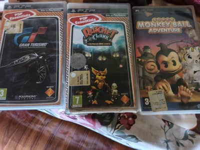 PSP, PlayStation Portable UMD, Retro Games, Grand Torismo,Ratchet And