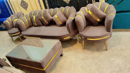 5 Seater Sofa /Towel Fabric sofa set /Living Room Set /stylish sofa