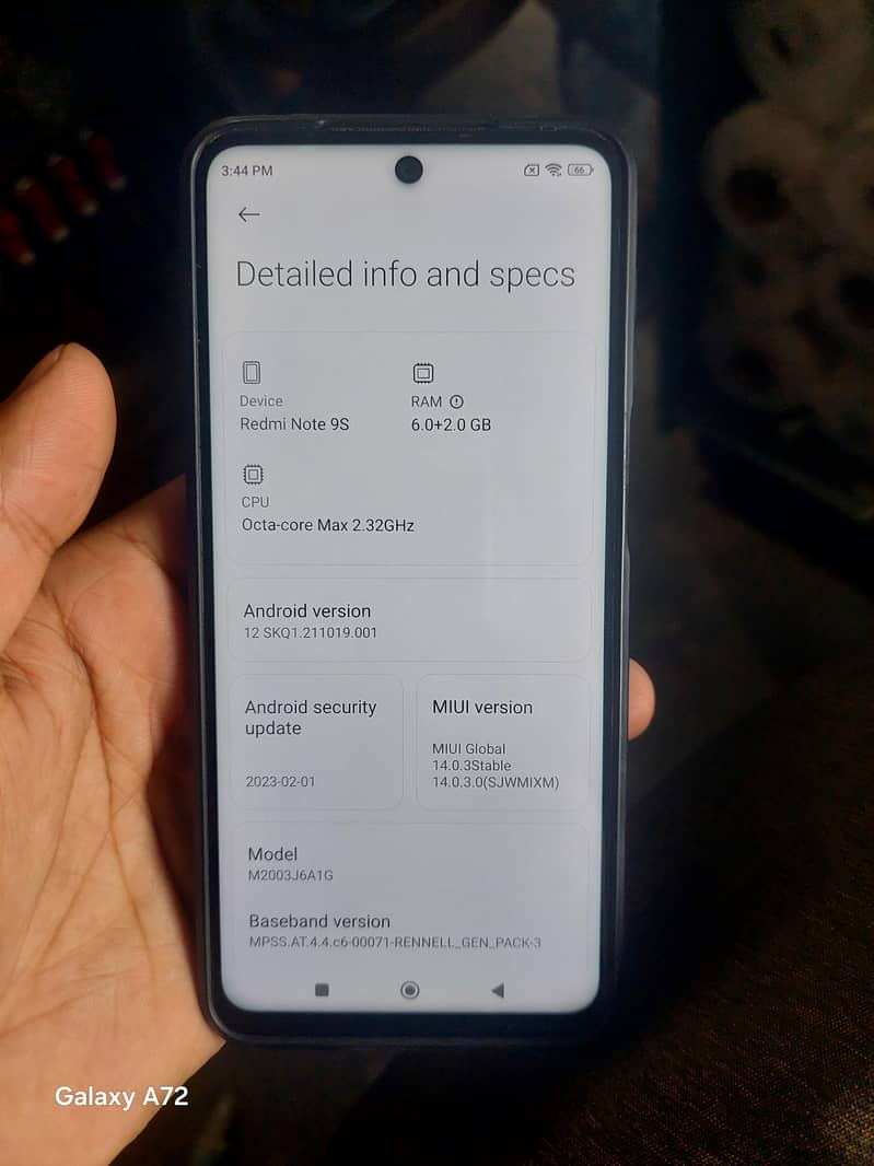 Note 9s 6