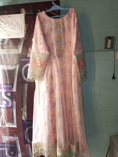 Georgette net maxi long