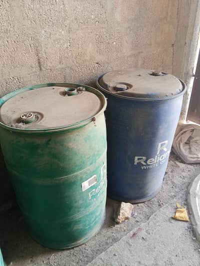 plastic drum  200-250 littr each 3750