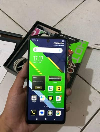 Infinix Hot 40 pro. 10/10. full box. 8+8 256gb. never open. gaming mbl