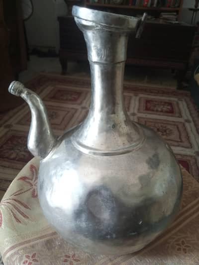 copper made lota of silver cover