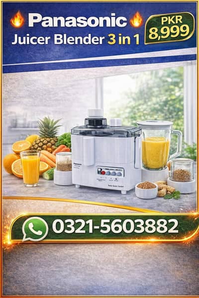 Panasonic juicer 3 in 1