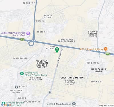 200 Sq Yd Plot For Sale in Azeemabad Society On Main Jinnah Avenue Opp Malir Cantt 45 Lac