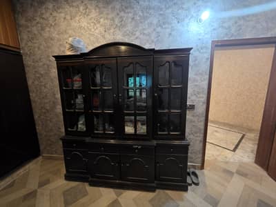 Big Wooden Mirror Showcase for sale in Lahore