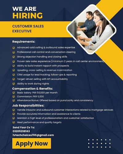 mortgage sales representative