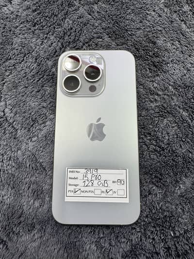 IPHONE 15 PRO 128GB PTA APPROVED PHYSICAL + ESIM