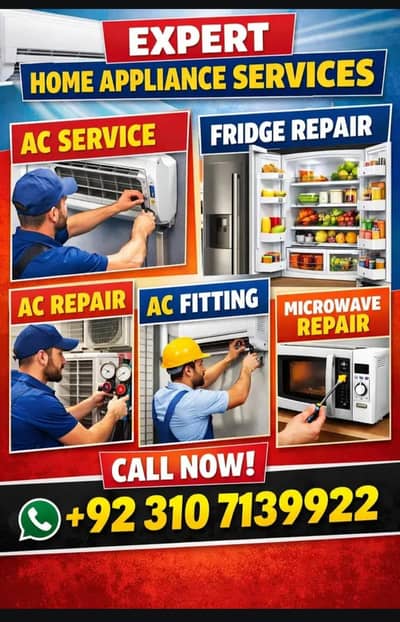 AC service, AC installation, AC repair, Fridge Repair , AC gas leakage