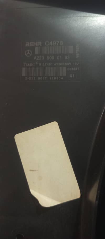 mercedes Benz Radiator Fan