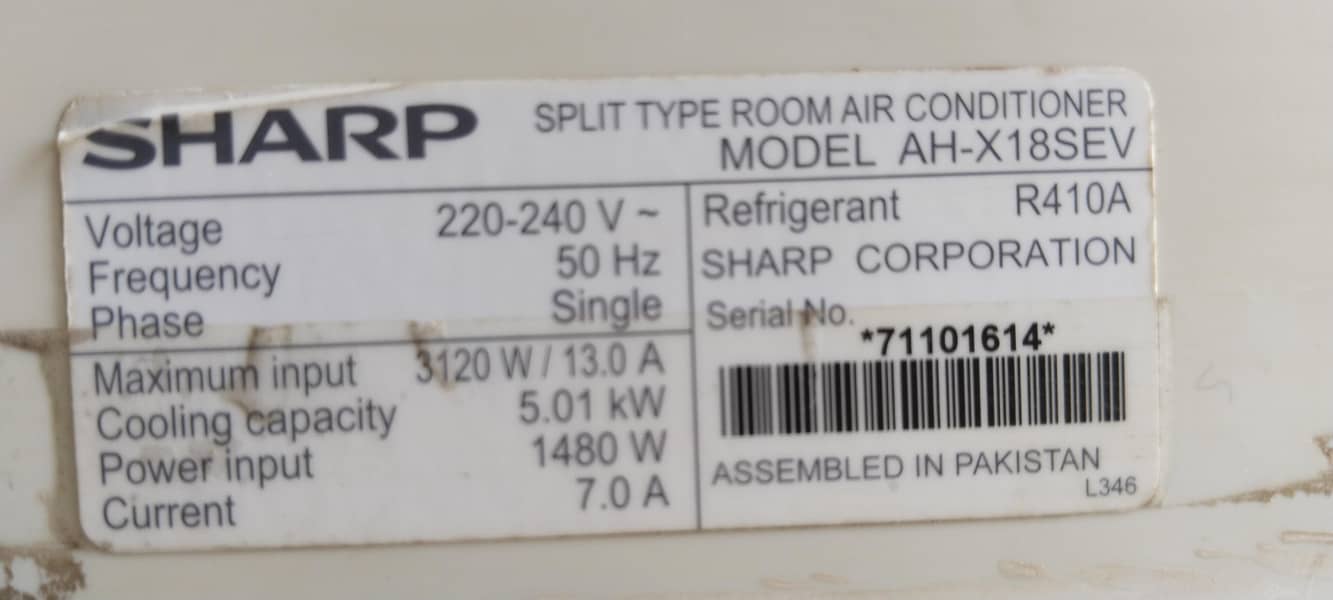 SHARP 1.5 Ton DC Invertar 3