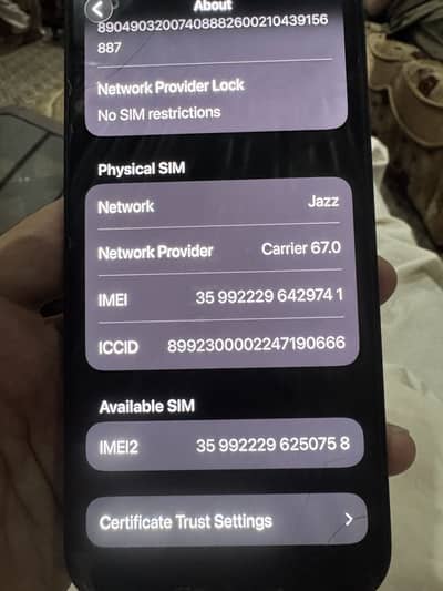 Iphone 16 pro max PTA approved 256 GB 96% health