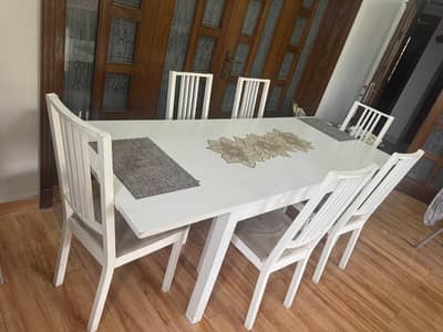 6-Seater Extendable Dining |Modern Wooden Dining Set|Premium Dining