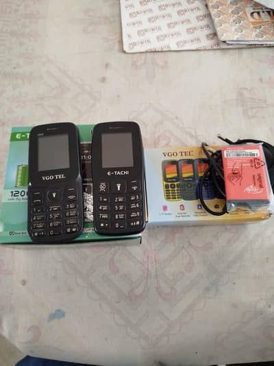 VGO TEL + E-TACHI 2 Mobiles for Sale