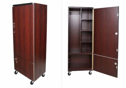 Wooden Hanger Shelf Cupboard Wardrobe Cabinet Safe Almirah