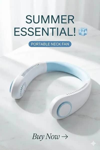 Portable Neck Fan 2500 mAh