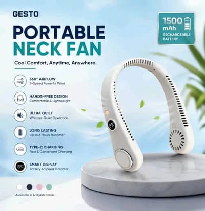 Portable Neck Fan 2500 mAh