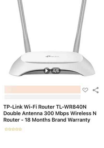 Tplink wifi router orignal under warranty still