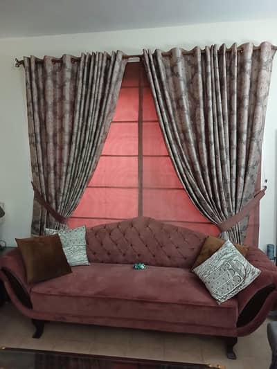 excellent consition sofa with curtains