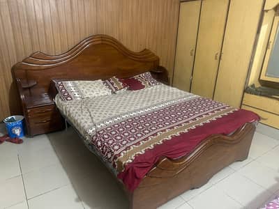 Elegant Bed & Console Set for Sale
