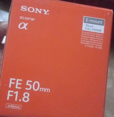 sony 50mm 1.8 lens like a new