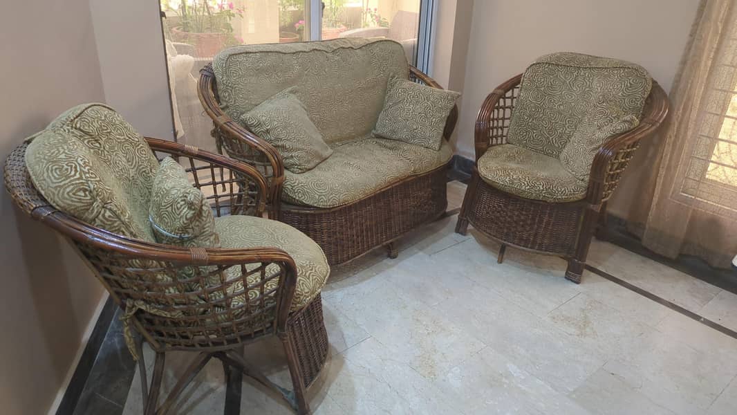 Cane Sofa Set 0