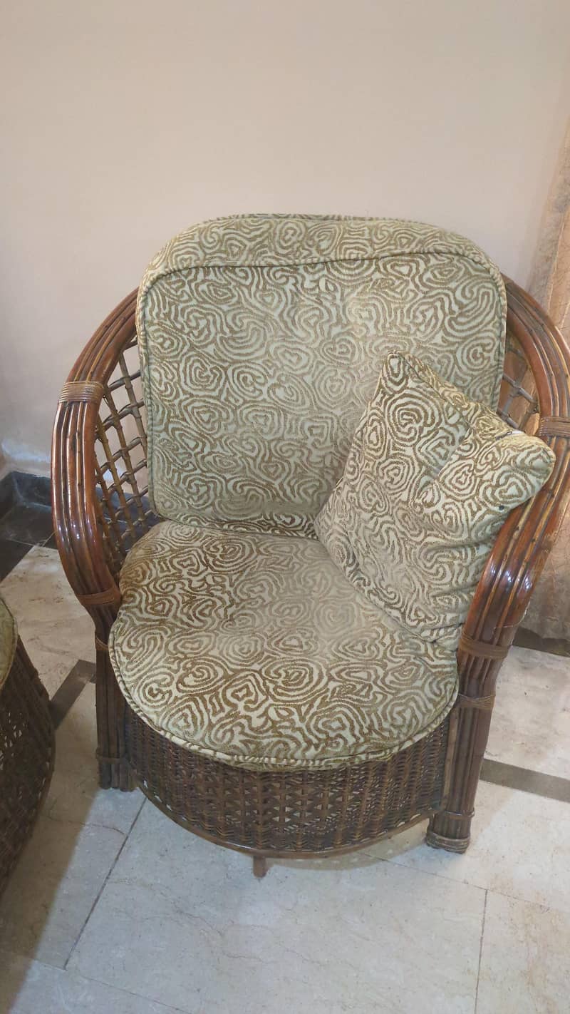 Cane Sofa Set 3