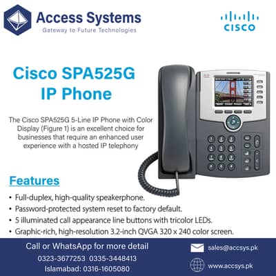 0323-3677253 | IP Phones Dlink | Yealink | Polycom | Cisco SPA525 Wifi