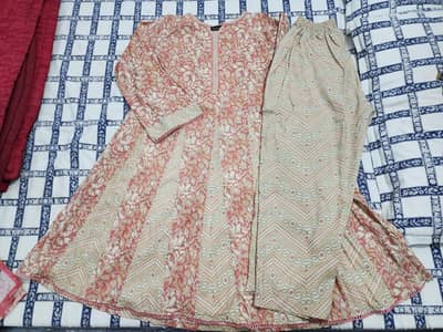 3pc Bin Saeed Lawn Dress | Bin Saeed Lawn Frok | 3pc Lawn Dress