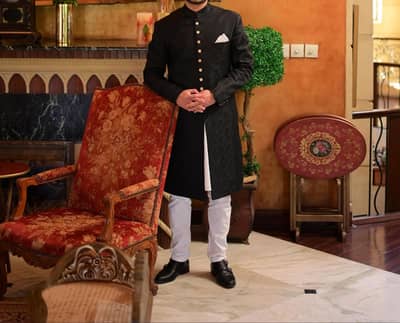 Shirwani Black - Amir Adnan