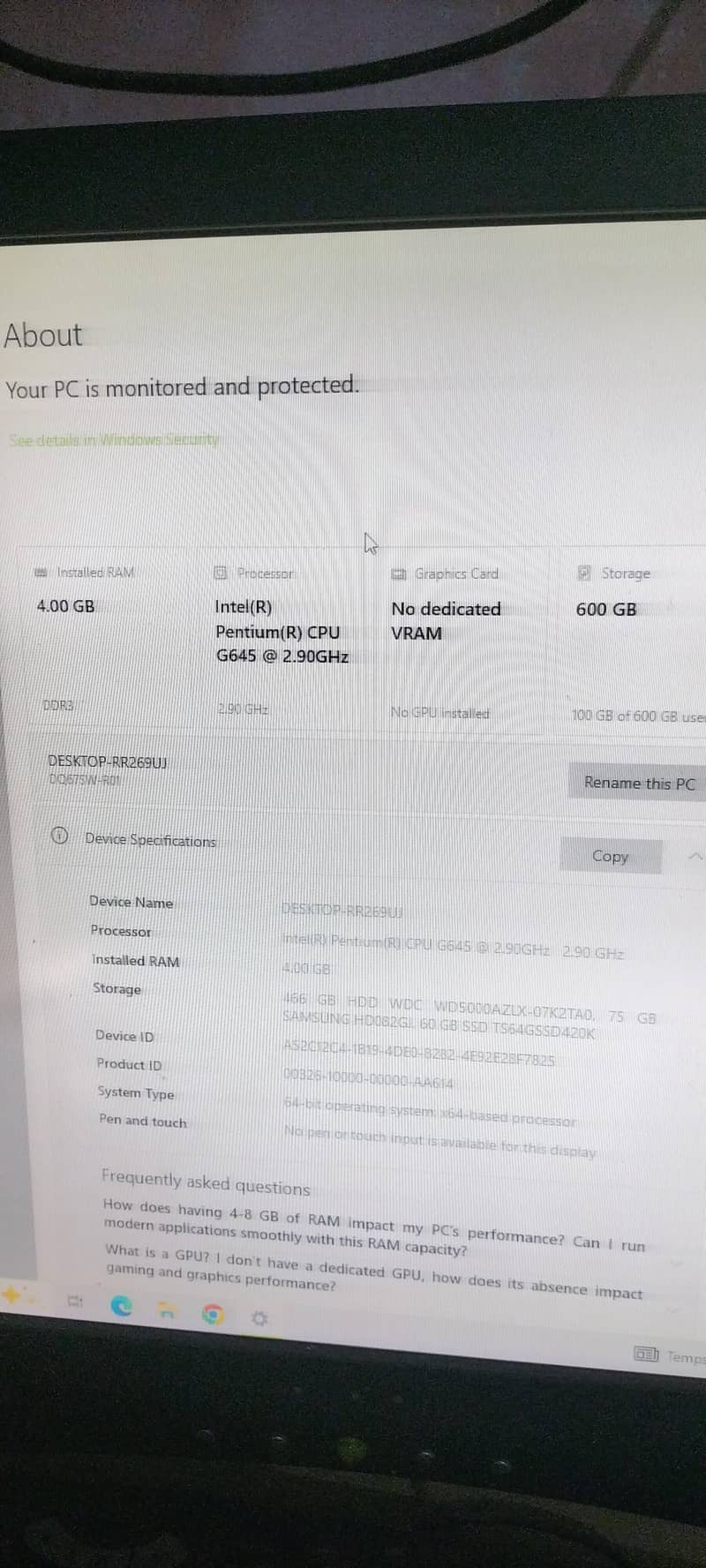 Intel R use CPU 64 bit 2