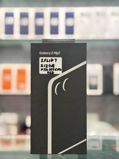 Samsung Galaxy Z Flip 7 12gb 512GB Pta approved Red Box pack.