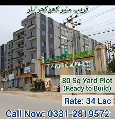 80 Sq. Yards Plot - Main Old Block Malir Town Residency Ph-1 - MDA Approved