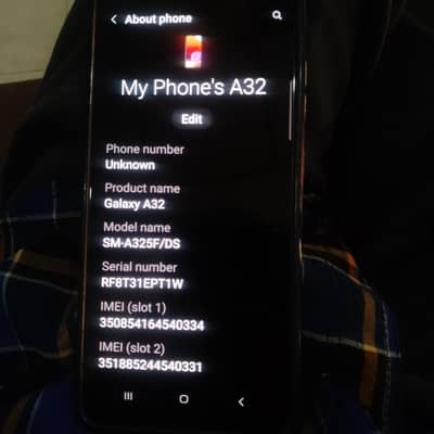 Samsung a32 6/128 GB urgent sale PTA approved