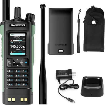 BF-UV32 GPS Walkie Talkie 10W Long Range with Bluetooth App & 1000 Ch