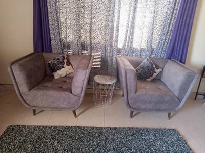 7 seater sofas and dining table with 6 chairs