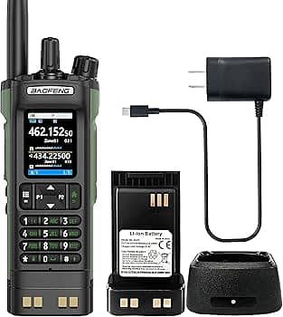 BF UV32 GPS Walkie Talkie 10W Long Range, Bluetooth & 1000 Channel set