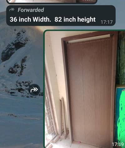 poly fibre brand new door ,