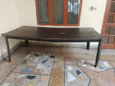 Old dining table for catering