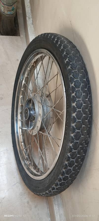 Honda CD 70 genuine back wheel tyre