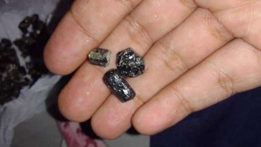 natural black tourmaline lot