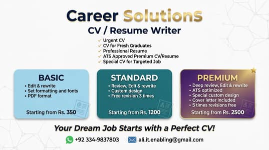 Professional Cv / Resume writer ,