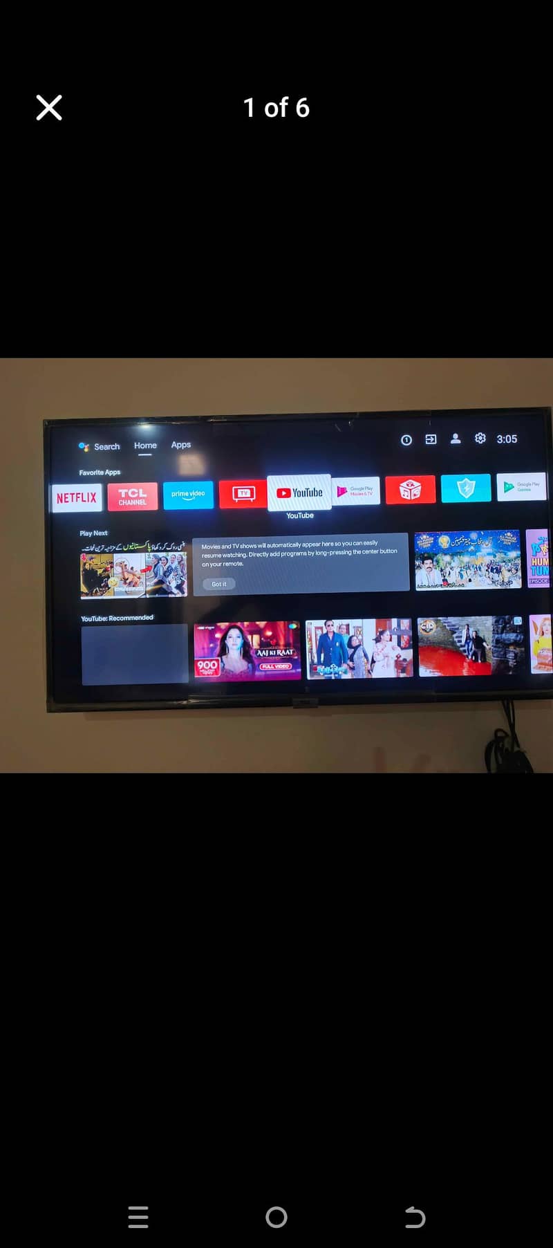 TCL android led  40 inch 0